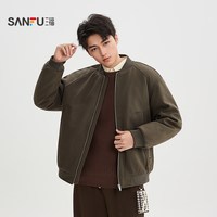 三福2025冬季男士间棉棒球领棉衣保暖韩系宽松棉服外套 511798
