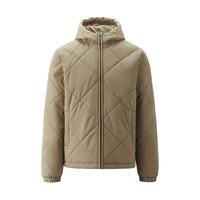 佐丹奴 棉衣外套男秋冬夹棉保暖菱形格纹连帽棉服夹克01075688