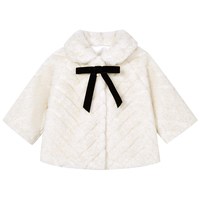 ETTOI 朗姿童装/ETTOI爱多娃女童仿皮草外套高级感儿童上衣2025秋季新款