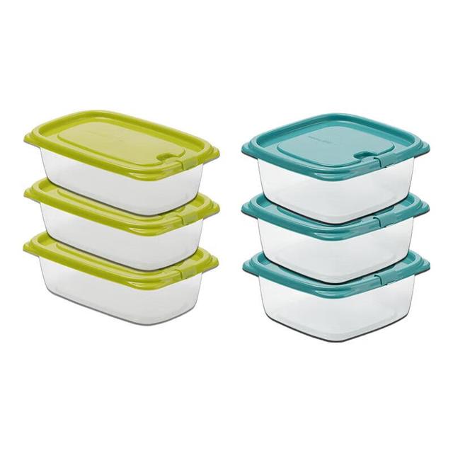 茶花 大容量保鲜盒六件套