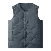 海澜之家 羽绒马甲男轻商务经典白鸭绒外套男冬季