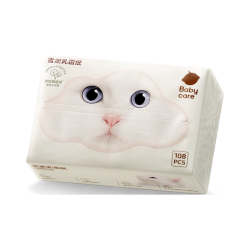 babycare 婴儿可用柔软面巾云柔巾雪柔纸巾4层加厚保湿抽纸乳霜纸108抽*1包