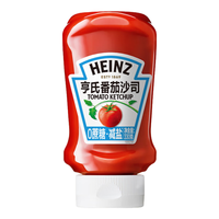 亨氏（Heinz）番茄酱 0蔗糖0脂肪番茄沙司挤挤倒置瓶装330g意大利面薯条蘸酱 0蔗糖番茄沙司330g