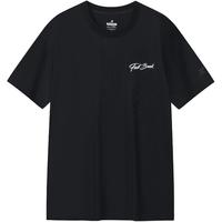 XTEP特步短袖男上衣针织衫T春夏休闲篮球运动户外训练透气 正黑色 S