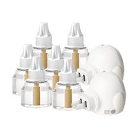 彩虹电热蚊香液（灭蚊液）套装无味驱蚊液电蚊香液家用加热器包装 6瓶+2器 （420晚）