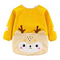 吉姆沃克 宝宝罩衣防水防脏儿童秋冬季女男宝反穿衣围兜吃饭衣外穿婴儿围裙