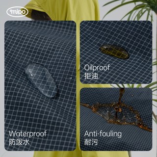 mipo冬季儿童冲锋外套三防男童户外羽绒服加绒防风软壳摇粒绒上衣 芥黄