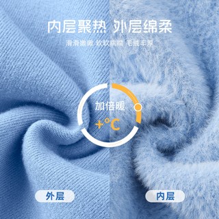 史努比男童毛衣冬季加厚一体绒针织衫2025儿童加绒毛线衣男孩