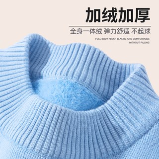 史努比男童毛衣冬季加厚一体绒针织衫2025儿童加绒毛线衣男孩
