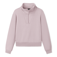 斯凯奇 【半开胸v领】25年秋冬时尚卫衣女保暖长袖高级感卫衣