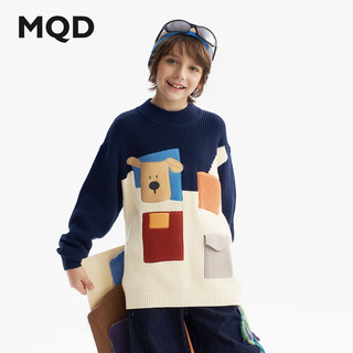 【设计师系列】MQD童装男童毛衣针织衫25冬儿童撞色加厚