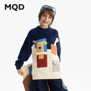 【设计师系列】MQD童装男童毛衣针织衫25冬儿童撞色加厚 先拍先发