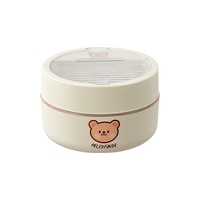 沃德百惠 保温饭盒316不锈钢日式可微波炉便当盒儿童多层食盒 316