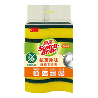 3M 思高 抗菌净味海绵百洁布洗碗布 5片装