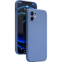 KEKLLE 苹果iPhone12液态硅胶手机壳 薰衣草灰 全包镜头防摔超薄软壳
