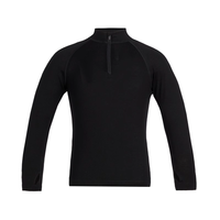 icebreaker 可机洗美利奴羊毛儿童260 Tech半拉链上衣户外徒步滑雪