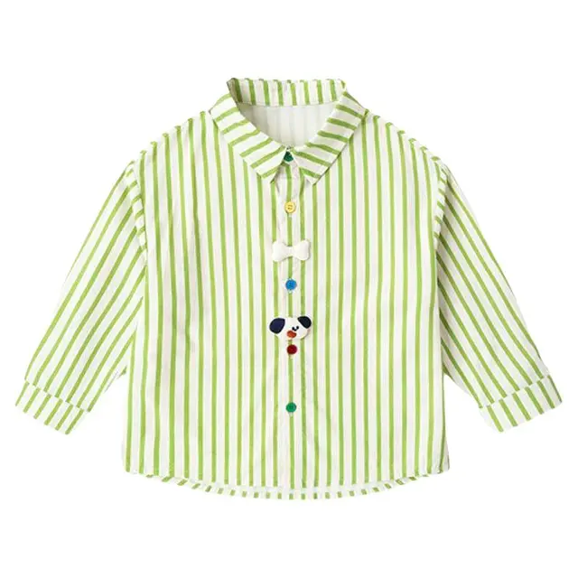 【100%棉】dudujia儿童衬衫纯棉男童上衣内搭女童外套洋气春秋a类