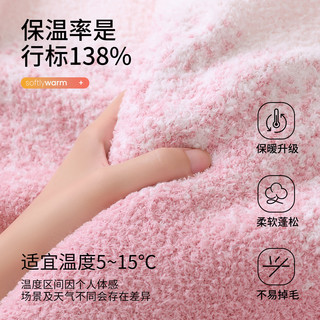 静韵【超柔软】半边绒睡衣女款秋冬季加厚保暖套装爱心甜美家居服