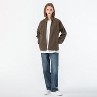 雪中飞 女式摇粒绒外套秋冬休闲款简约都市年轻百搭立领微弹短款外套女