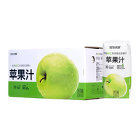 冠牧优醇 100%青苹果汁 NFC果汁饮料 208ml*12盒