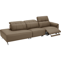  顾家家居 KUKA  云端系列 90.DK.6185B 电动功能沙发 3人右电动自由躺左 橡木咖