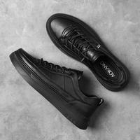 奥康 男鞋黑色英伦风板鞋百搭休闲潮流