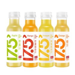 农夫山泉 苹果+凤梨+橙汁+芒果果汁 4种口味各3瓶 300ml*12瓶