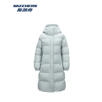斯凯奇 265g充绒 长款羽绒服外套 防泼水 男女同款(石墨烯科技)