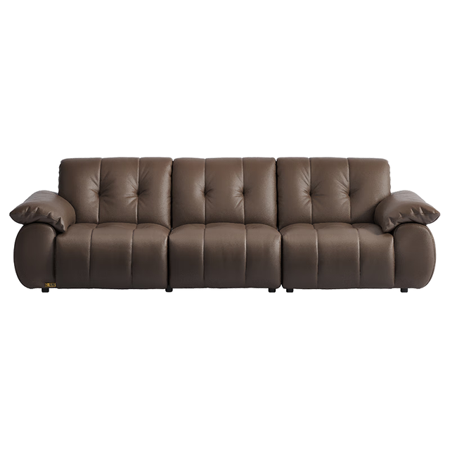 今日必买：芝华仕 大黑牛真皮沙发复古云朵客厅2025半青皮沙发3176B棕2.9m