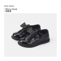泰兰尼斯女宝宝汉服鞋软底休闲鞋公主小皮鞋可爱古风童鞋 /镜/面/黑// 27码
