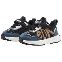 B.Duck小黄鸭童鞋儿童学步鞋冬季男女童宝宝保暖二棉运动鞋5020黑蓝22 22码适合脚长12.4-12.9cm