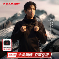 PLUS会员：MAMMUT Clion 男女同款户外防风耐磨连帽夹克外套软壳 黑色 S