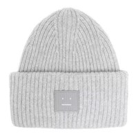 Acne Studios 羊毛黑色笑脸针织毛线帽纯羊毛针织帽