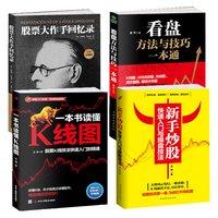 股票炒股书籍4套:股票大作手+读懂K线图+看盘技巧+炒股操盘技法