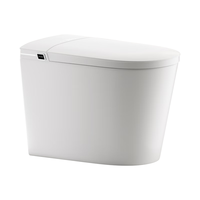 EFEF小户型G5家用59CM智能马桶0水压限制自动冲水感应翻盖智能坐便器 高配版【暖风烘干】