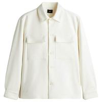 H&M HM男装夹克底特律工装翻折领法式长袖通勤衬衫式外套1259798 175/L