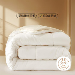 百丽丝 A类澳洲进口羊毛加厚冬被 200cm×230cm净重5-6斤(含)