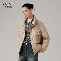 衣香丽影 女士立领羽绒服 立体搭片设计保暖外套