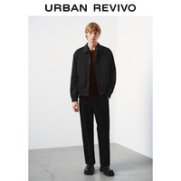 UR2025冬季男装气质简约百搭翻领口袋棉服UMM150016 黑色 XL