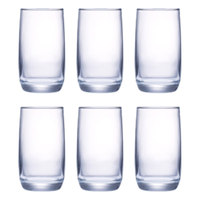 乐美雅（Luminarc）玻璃杯直身杯水杯茶杯凉白开水杯子牛奶果汁杯奶茶饮料杯290ml6只 葡萄园玻璃杯290ml*6