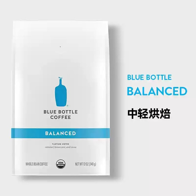 88VIP：蓝瓶咖啡 balanced中轻烘焙咖啡豆340g美国进口