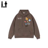 izzue 香港it.izzue潮牌重磅连帽卫衣男生冬季新款美式高街个性外套上衣