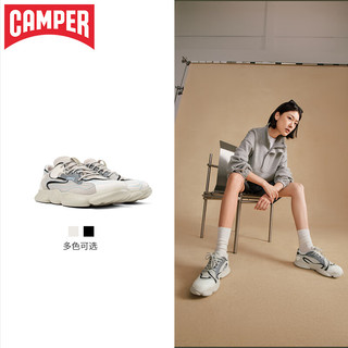 看步CAMPER 男女鞋Karst休闲厚底增高银色老爹鞋 拼色002 37