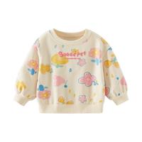 女童卫衣春秋款2024儿童加绒衣服小童秋装童装潮宝宝秋冬上衣