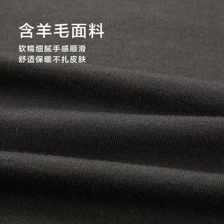 HLA海澜之家羊毛衫男【30%羊毛】25保暖舒适针织衫毛衣男秋冬 深棕（净色）(01) S 165/84A(S)114~124斤