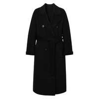 伊芙丽 高级感气质翻领双面呢大衣外套女25秋冬高智通勤风