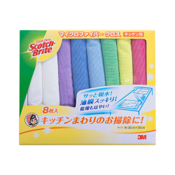 3M 思高超细纤维抹布30*30cm8片装