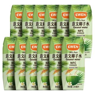 EWEN 含电解质 椰子水250ml*12盒