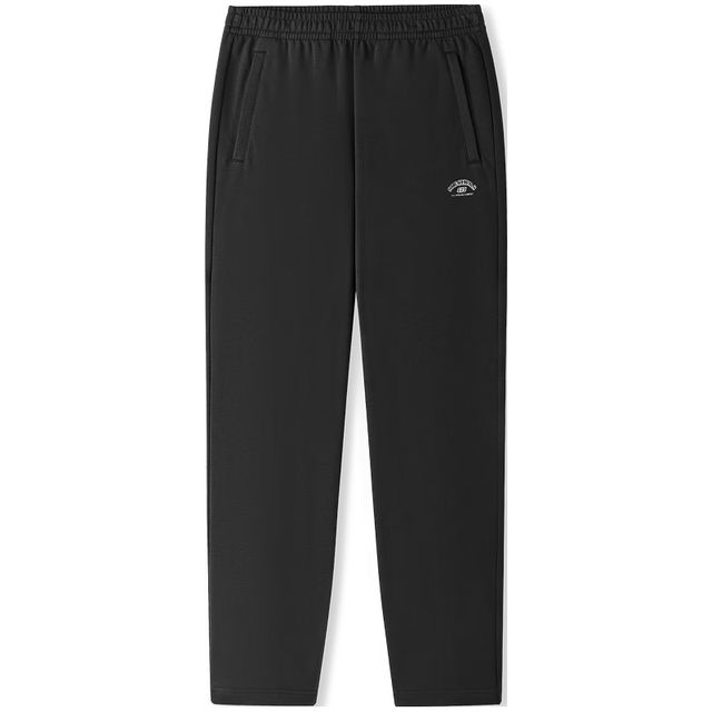 PLUS会员：斯凯奇 圣诞男装2025冬季休闲长裤户外运动卫裤直筒裤L325M106 碳黑/0018