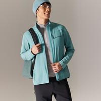 巍德 P黑40G棉服勃朗男士徒步登山运动外套抓绒衣拼接男款立领春秋